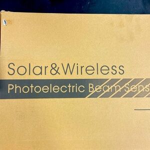Solar wireless photoelectric beam sensor